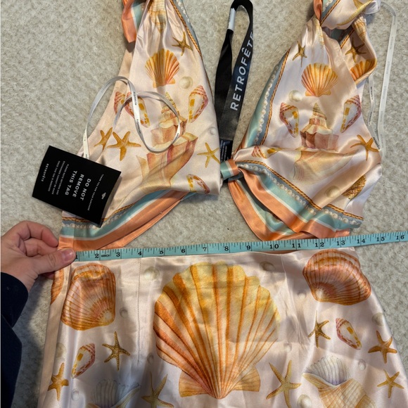 NWT Retrofête ($598) Icelyn silk Dress Shell Foulard - size small - Picture 9 of 14